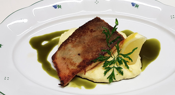 Gebratenes Saiblingsfilet